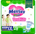 Купить merries (меррис) good skin подгузники-трусики размер xхl 15-25кг, 28 шт в Семенове