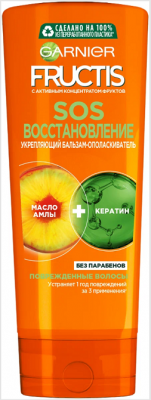 Купить garnier fructis (гарньер фруктис) бальзам-ополаскиватель sos-восстановление, 387мл в Семенове