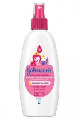 Купить johnson's baby (джонсон беби) спрей для волос блестящие локоны 200мл в Семенове