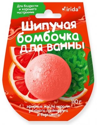 Купить мирида (mirida), бомбочка для ванны для бодрости и хорошего настроения, 110г в Семенове