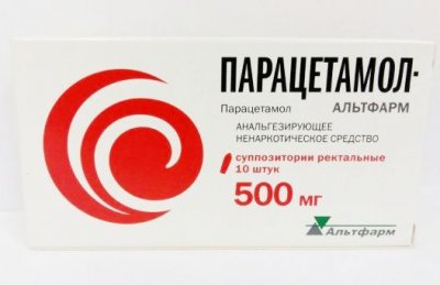 Купить парацетамол-альтфарм, суппозитории ректальные 500мг, 10 шт в Семенове