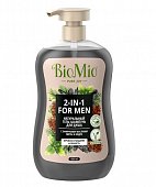 Купить biomio (биомио) гель-шампунь 2в1 для душа натуральный с эфирным маслом мыты и кедра, 650мл в Семенове