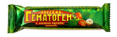Купить гематоген русский новый с лесным орехом 40г бад в Семенове