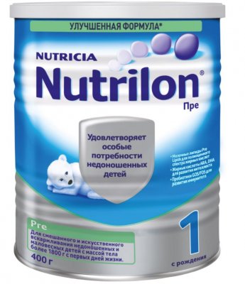 Купить nutrilon pre 1 (нутрилон) сухая смесь детская с рождения, 400г в Семенове