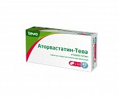 Купить аторвастатин-тева, таблетки, покрытые пленочной оболочкой 40мг, 30шт в Семенове