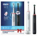 Купить oral-b (орал-би) электрическая зубная щетка 3772 с зарядным устройством 3757 белая+черная pro 3 d505.523.3н, 2шт. в Семенове