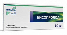 Купить бисопролол, таблетки, покрытые пленочной оболочкой 10мг, 30 шт в Семенове