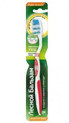 Купить лесной бальзам зубная щетка комплексный уход средней жесткости, 1 шт в Семенове
