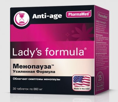 Купить lady's formula (леди-с формула) менопауза усиленная формула, таблетки, 30 шт бад в Семенове
