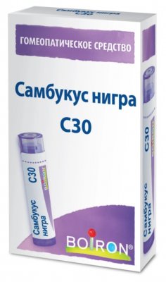 Купить самбукус нигра с30, гомеопатический монокомпонентный препарат растительного происхождения, гранулы гомеопатические 4 гр в Семенове