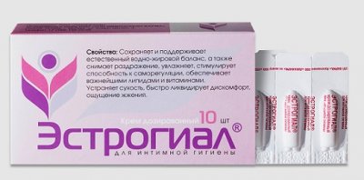 Купить эстрогиал, крем для интимной гигиены, дозированный 10 шт в Семенове