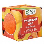 Купить oleos (олеос) шар для ванн бурлящий персик, 110г в Семенове