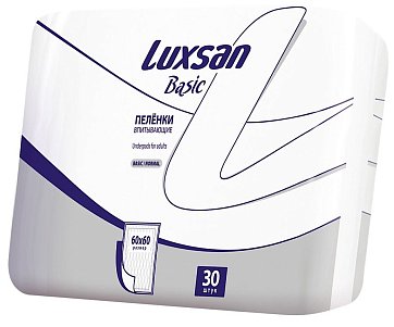 Luxsan (Люксан) пеленки впитывающие Бейсик Нормал 60х60см, 30 шт