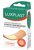 Купить luxplast (люкспласт) пластырь кровоостанавливающий на полимерной основе 72х19мм, 15 шт в Семенове
