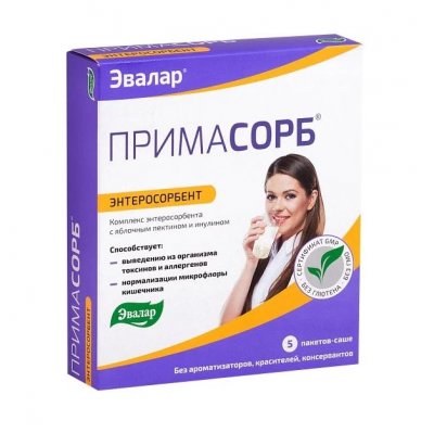 Купить примасорб, саше 6,1г №5_бад (эвалар, россия) в Семенове