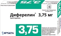 Купить диферелин, лиофилизат для приготовления суспензии для внутримышечного введения пролонг действия 3,75мг, флакон в Семенове