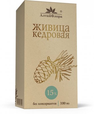 Купить живица кедровая алтайфлора, 15% 100мл (алтайская чайная компания, нпц ооо, россия) в Семенове