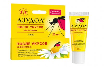 Купить азудол гель для ухода за кожей после укусов насекомых, 20 мл в Семенове