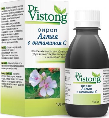 Купить dr vistong (дорктор вистонг) сироп алтея с витамином с, флакон 150мл бад в Семенове