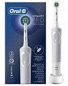 Купить oral-b (орал-би) электрическая зубная щетка vitality pro d103.413.3 тип 3708 с зарядным устройством, тип 3757, белый в Семенове