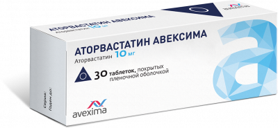 Купить аторвастатин-авексима, таблетки, покрытые пленочной оболочкой 10мг, 30 шт в Семенове