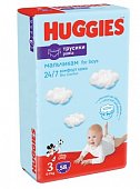Купить huggies (хаггис) трусики 3 для мальчиков, 7-11кг 58 шт в Семенове