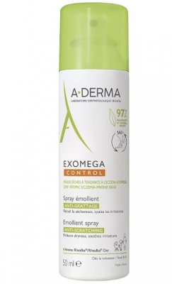 Купить a-derma exomega control (а-дерма) спрей-эмолент для лица и тела смягчающий, 50мл в Семенове