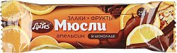 Купить батончик-мюсли апельсин в шоколаде с витамином с abc healthy food, 25г в Семенове