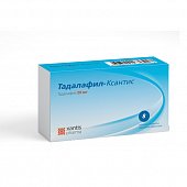 Купить тадалафил-ксантис, таблетки, покрытые пленочной оболочкой 20мг, 8шт в Семенове