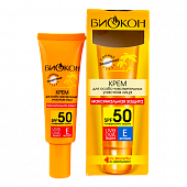 Купить биокон солнце крем защитный для чувствительных участков лица максимальная защита, 25мл spf50 в Семенове