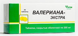 Купить валериана экстра, таблетки 200мг, 50шт бад в Семенове