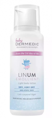 Купить dermedic linum emollient baby (дермедик) лосьон для тела легкий для детей с рождения 205 г в Семенове