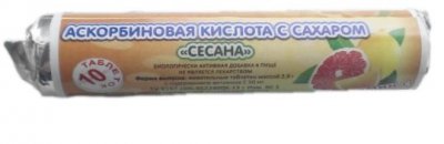Купить аскорбиновая кислота с сахаром таблетки 10 шт бад в Семенове