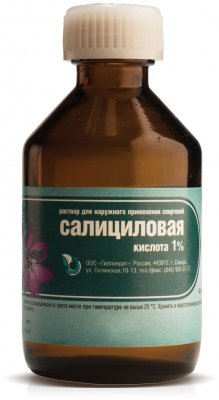 Купить салициловая кислота, раствор для наружного применения спиртовой 1%, 40мл в Семенове