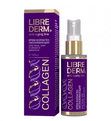 Купить librederm collagen (либридерм) крем для лица, шеи и декольте омолаживающий, 50мл в Семенове
