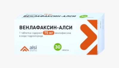 Купить венлафаксин, таблетки 75мг, 30 шт в Семенове