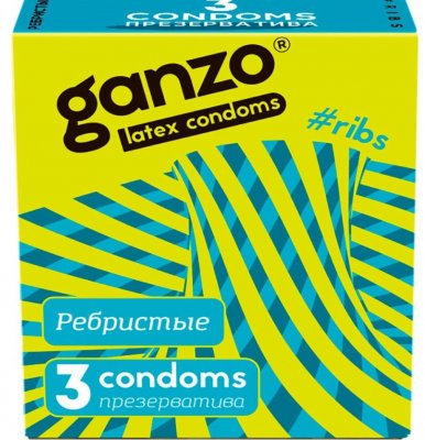 Купить ganzo (ганзо) презервативы рибс 3шт в Семенове