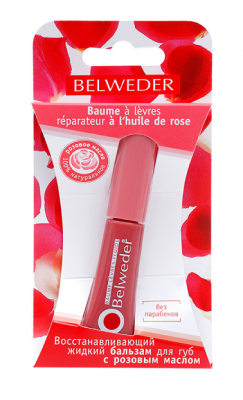 Купить belweder (бельведер) бальзам для губ жидкий восстанавливающий с розовым маслом 7г в Семенове
