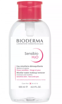Купить bioderma sensibio (биодерма сенсибио) мицеллярная вода очищающая флакон-помпа 500мл в Семенове