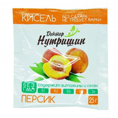 Купить кисель доктор нутришин персик, пакет 25г бад в Семенове