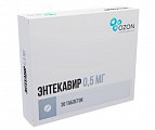Купить энтекавир, таблетки, покрытые пленочной оболочкой 0,5мг, 30 шт бад в Семенове
