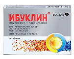 Купить ибуклин, таблетки покрытые пленочной оболочкой 400мг+325мг 20шт в Семенове