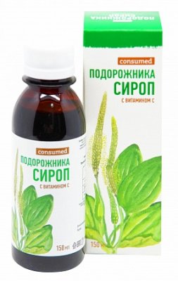 Купить подорожника сироп с витамином с консумед (consumed), флакон 150мл бад в Семенове