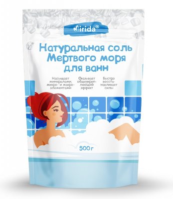 Купить мирида (mirida), соль для ванн мертвого моря натуральная, 500г в Семенове
