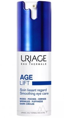 Купить uriage age lift (урьяж эйдж лифт) крем для контура вокруг глаз разглаживающий, флакон-помпа 15мл в Семенове