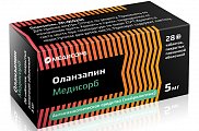 Купить оланзапин-медисорб, таблетки, покрытые пленочной оболочкой 5мг, 28 шт в Семенове
