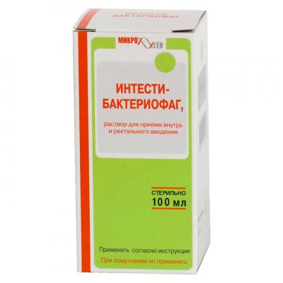 Купить интести-бактериофаг, раствор для приема внутрь и ректального введения, флакон 100мл в Семенове