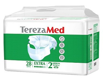 TerezaMed (Терезамед), подгузники для взрослых Extra Medium, размер 2 28 шт