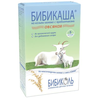 Купить бибиколь каша на козьем молоке овсяная с 5 месяцев, 200г в Семенове