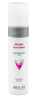 Купить aravia (аравиа) мицеллярная вода 3в1 с экстрактом готу кола, 250мл в Семенове